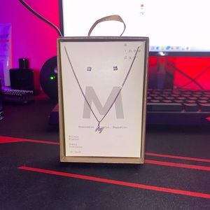 M Initial Necklace